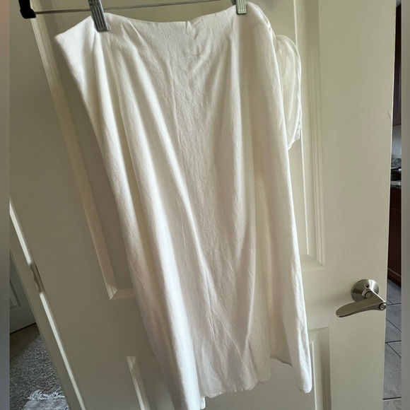 ASOS wrap linen midi skirt - Picture 4 of 6